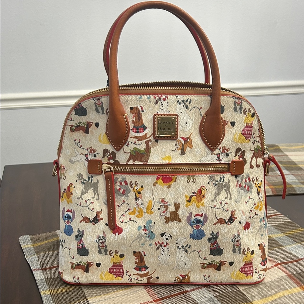 Dooney & Bourke Disney Santa Paws Satchel NWT